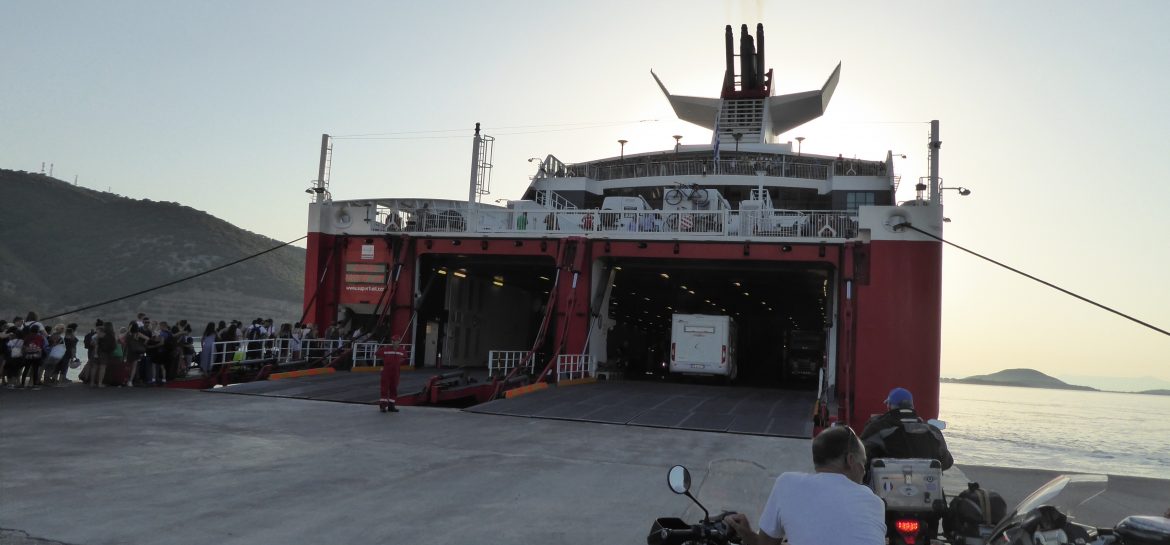 Ferry back to Italy