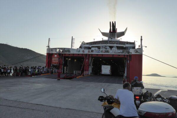 Ferry back to Italy